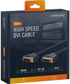 CLICKTRONIC Kabel DVI-D - DVI-D (24+1) 5m