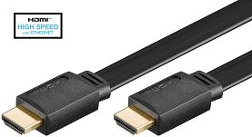 Kabel HDMI Goobay High Speed Płaski - 5m