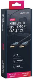CLICKTRONIC Kabel DisplayPort DP - DP 1.2 4K 2m