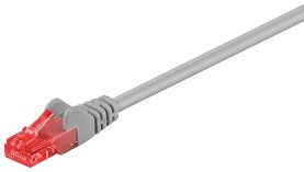 Kabel LAN Patchcord CAT 6 U/UTP szary 0,5m
