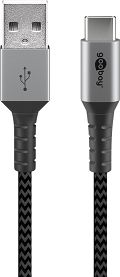 Kabel USB-C - USB-A 2.0 Goobay TEXTIL 2m