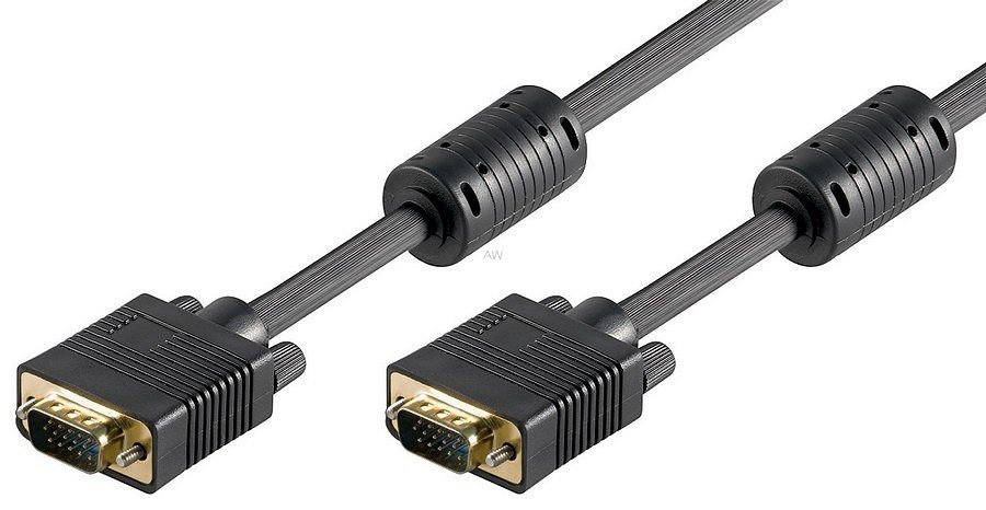 Kabel VGA Goobay M/M Gold czarny - 5m