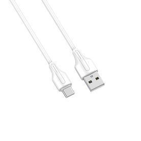 Kabel USB-A - USB-C LDNIO 2m 2,1A biały LS542C