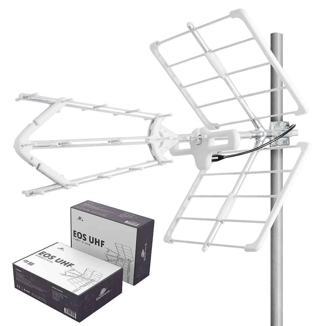 Antena DVB-T2 Spacetronik EOS UHF White