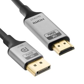 Kabel DP HDMI 8K 60Hz Spacetronik KDH-SPA020 2m