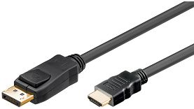 Kabel Display Port - HDMI Goobay Gold - 3m